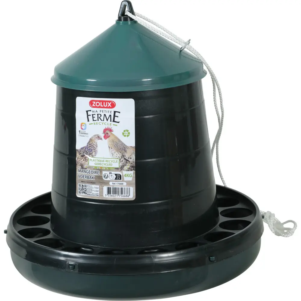Meilleurs prix pour Mangeoire silo en plastique recyclé pour basse cour Zolux