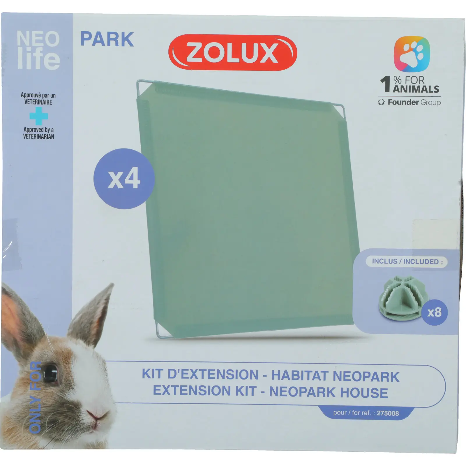 Meilleurs prix pour Extension Pour Cage Modulable Pour Lapin Park 1.84 M² Panneaux Pleins
