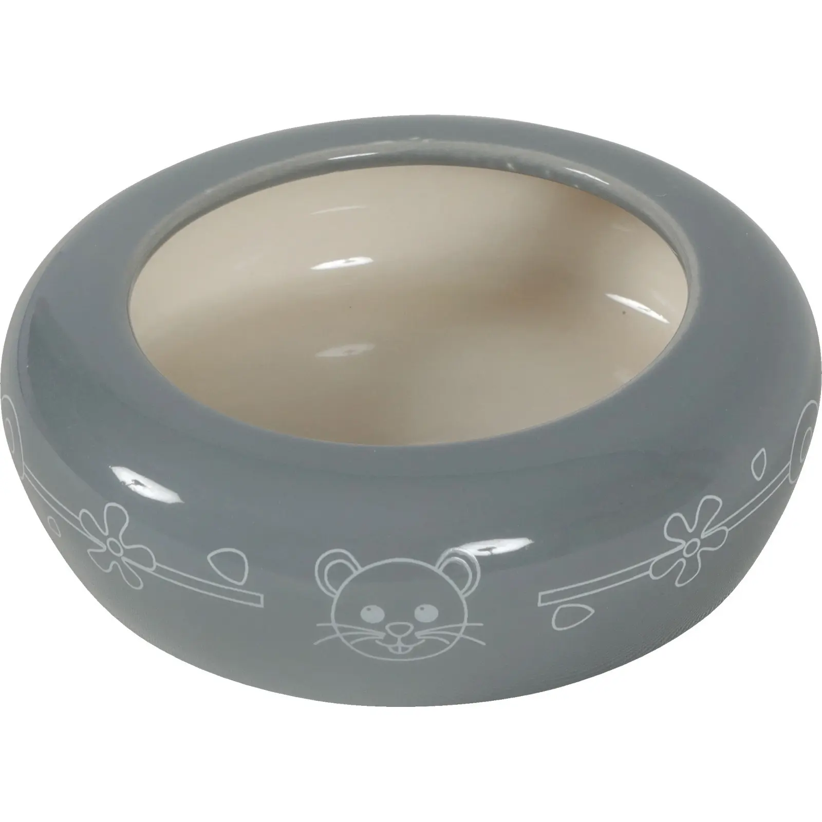 Zolux Gris Ceramic Anti-Rejection Bowl For Rodents