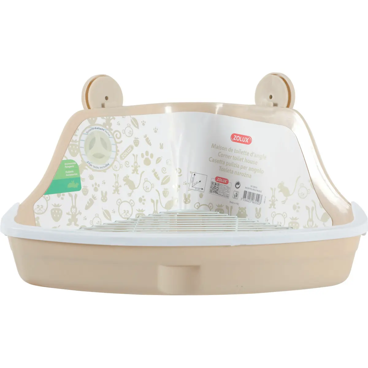 Zolux Beige Corner Toilet House For Rodents