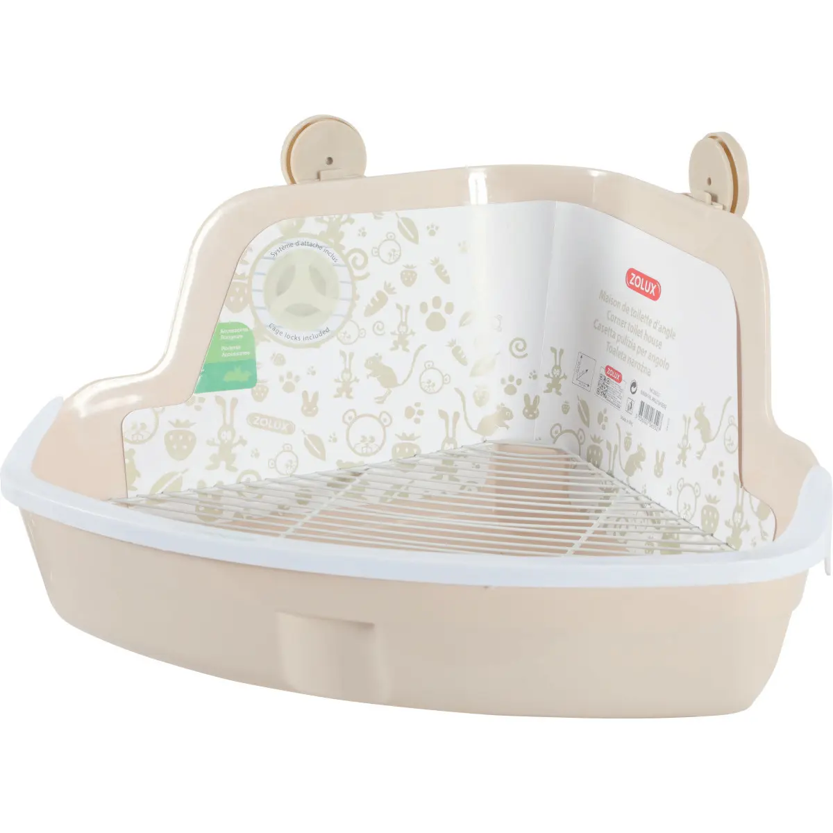 Zolux Beige Corner Toilet House For Rodents