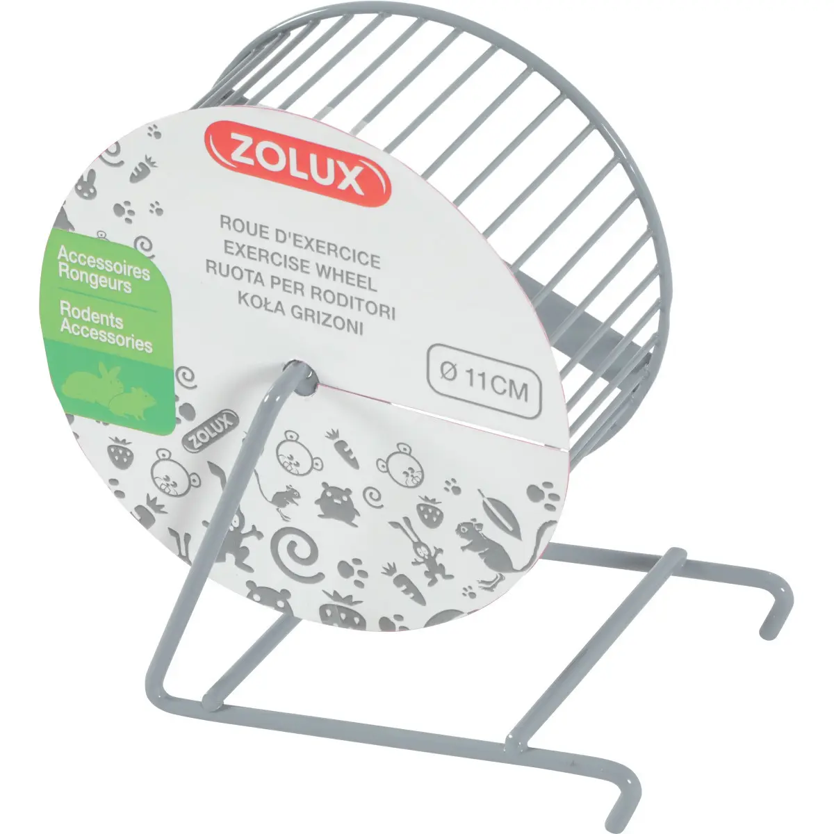 Zolux Gris Metal Exercise Wheel For Rodents