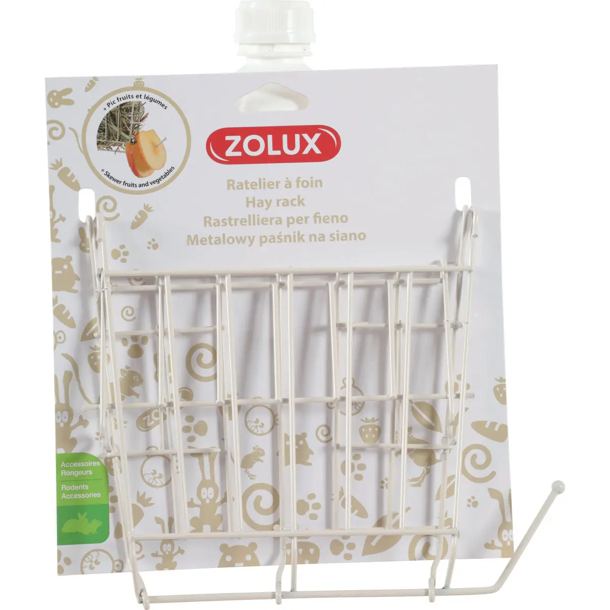 Zolux Beige Metal Hay Rack For Rodents