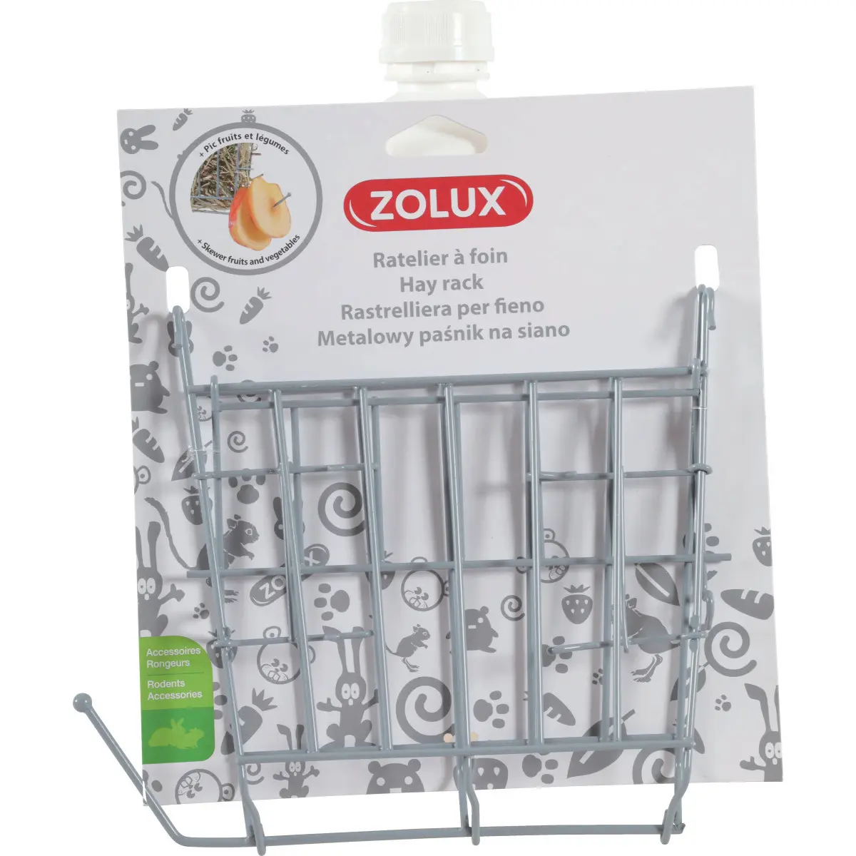Zolux Gris Metal Hay Rack For Rodents