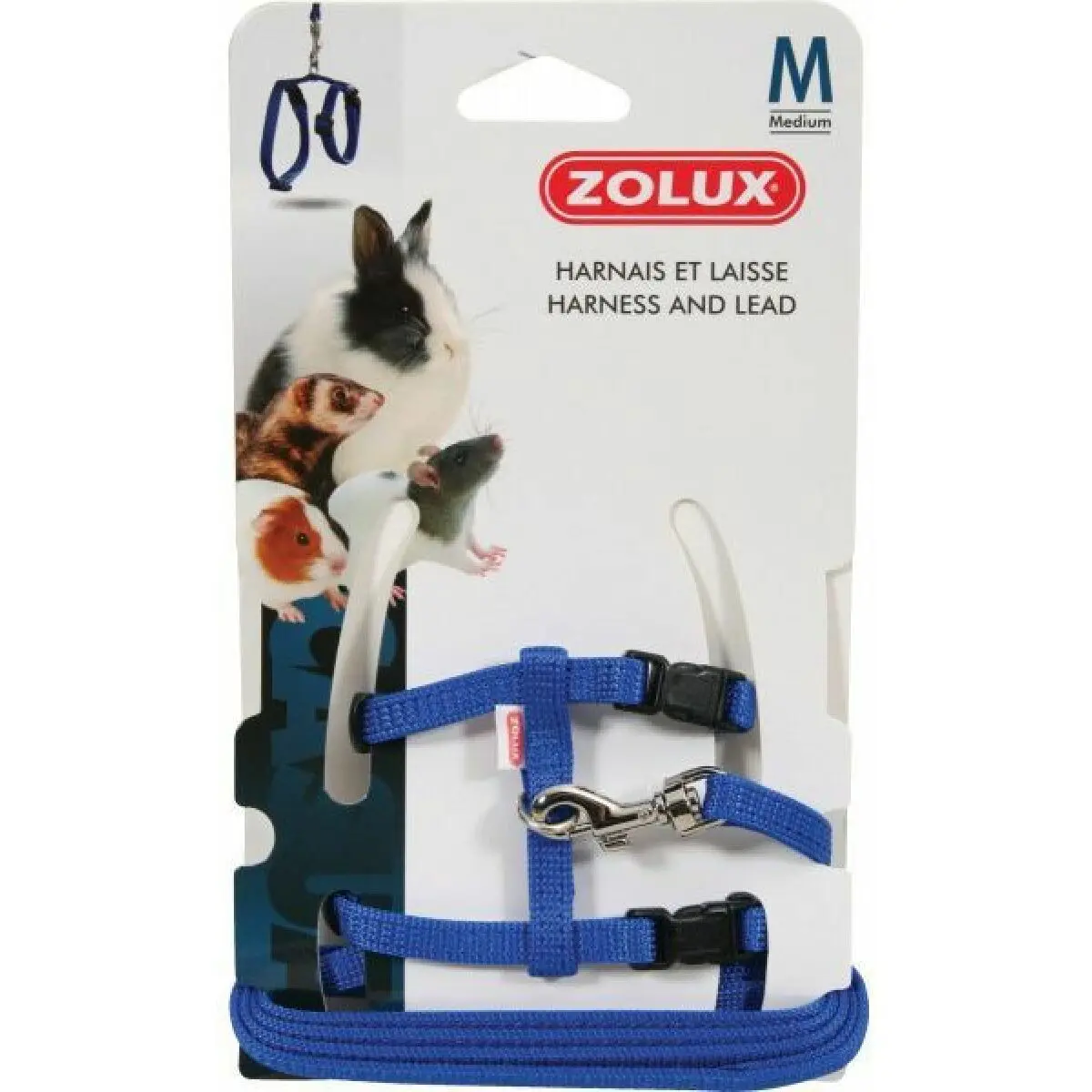 Zolux Bleu Casual Rodent Harness And Leash Kit