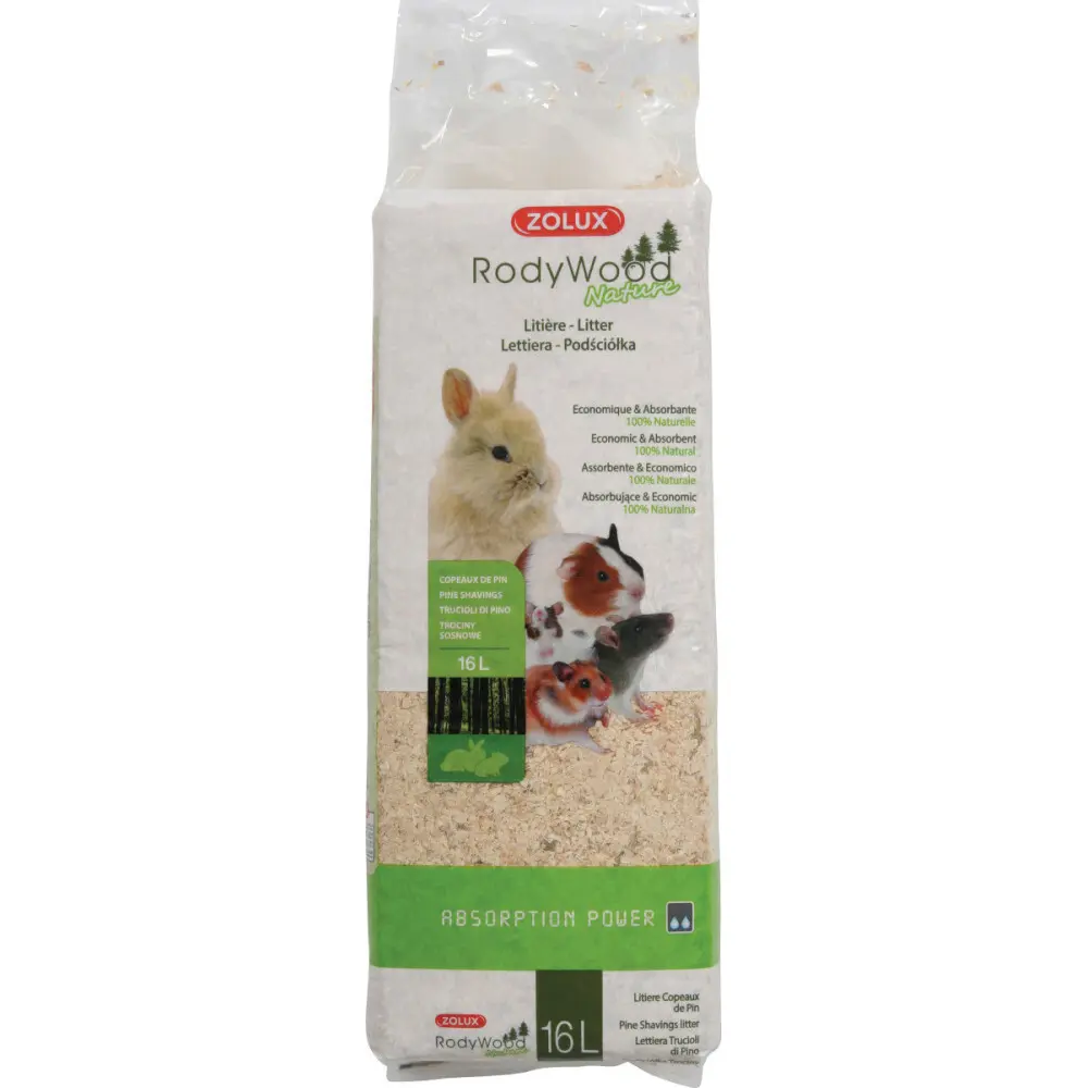 Zolux Beige Natural Rodywood Litter For Rodents