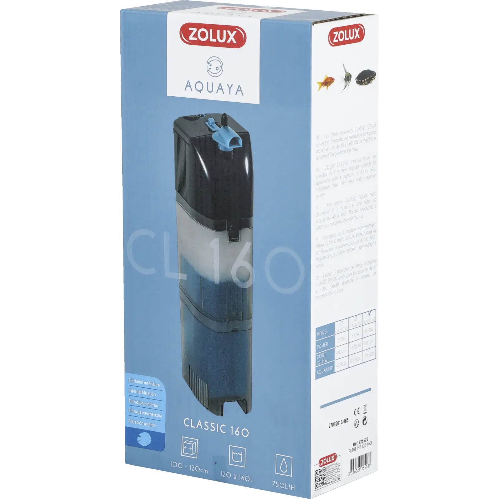 Zolux Bleu Classic Indoor Aquarium Filter