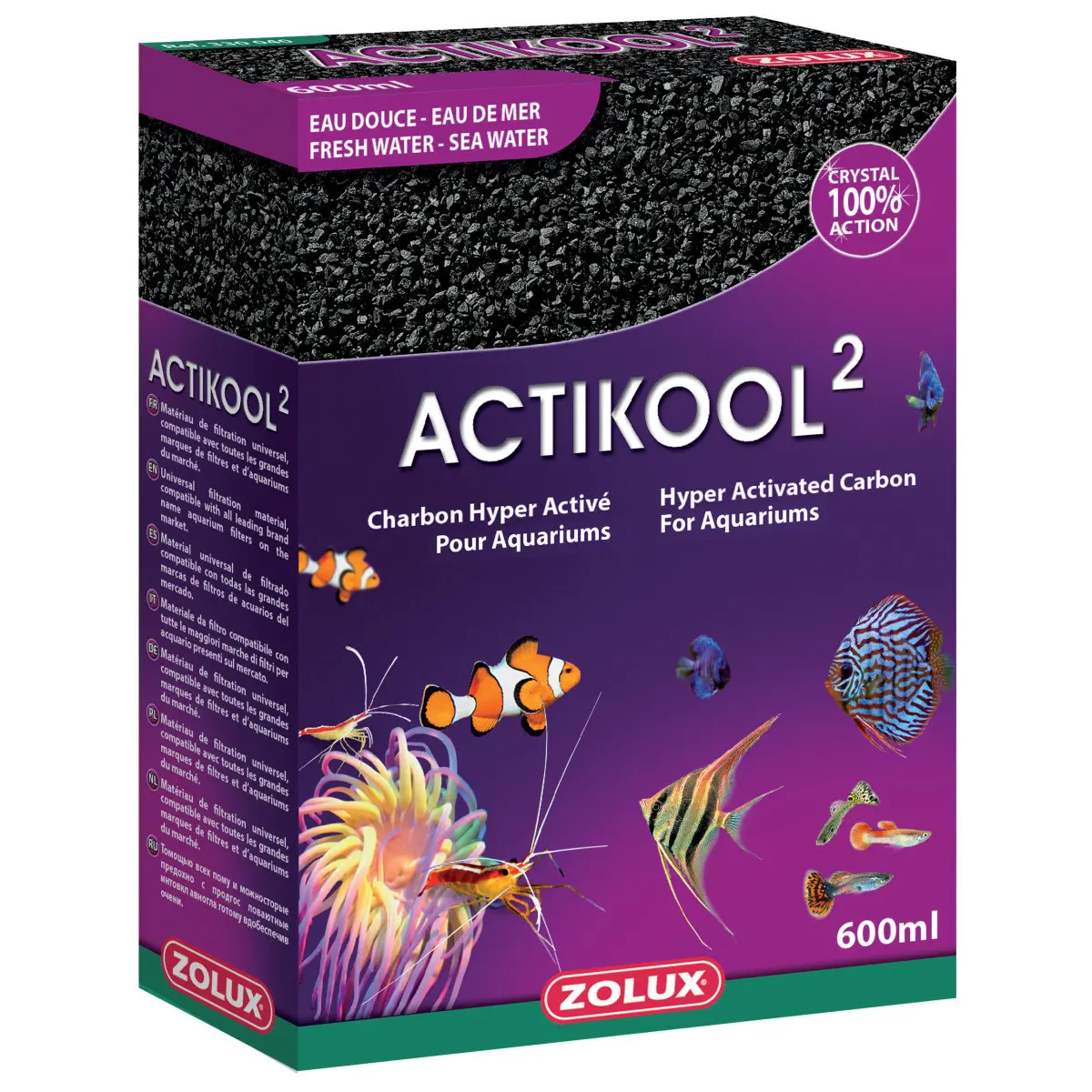Zolux Multicolore Hyper-Activated Carbon For Aquariums Actikool