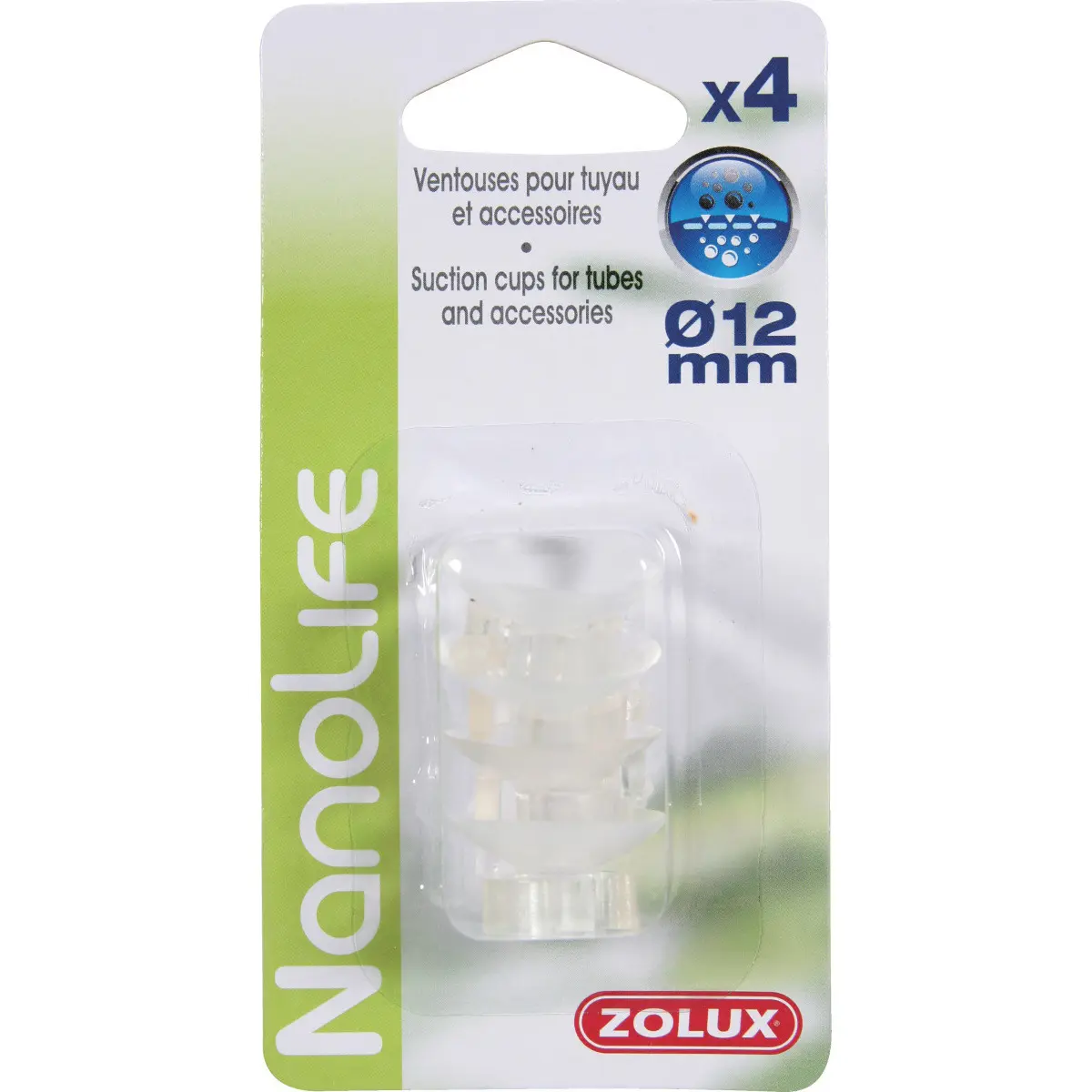 Zolux Blanc Suction Cups For Air Hoses (X4)