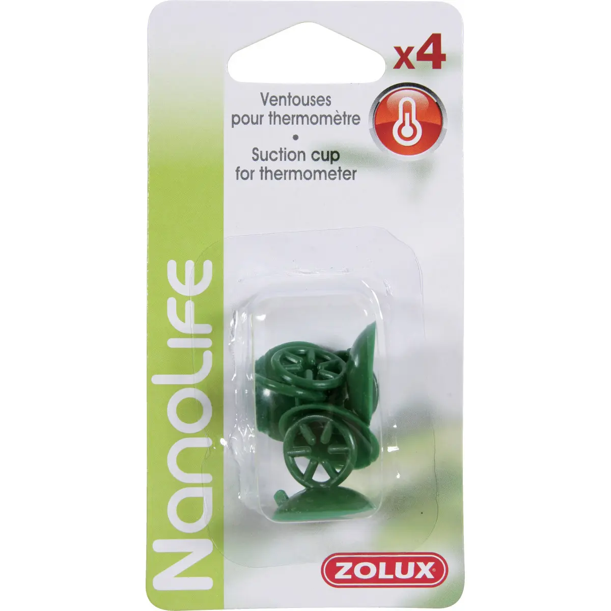 Zolux Vert Thermometer Suction Cups (X4)
