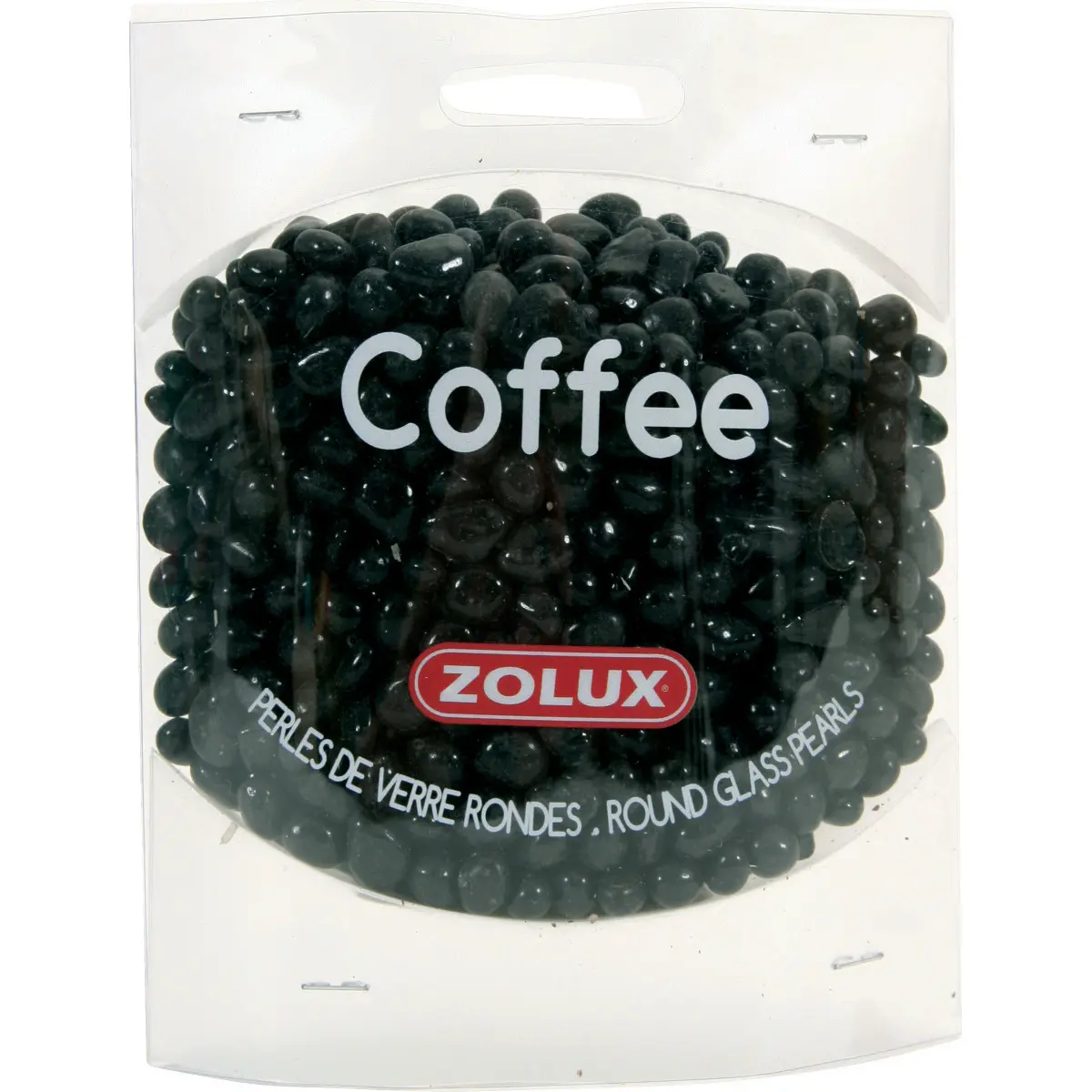 Zolux Blanc Round Glass Beads Coffee