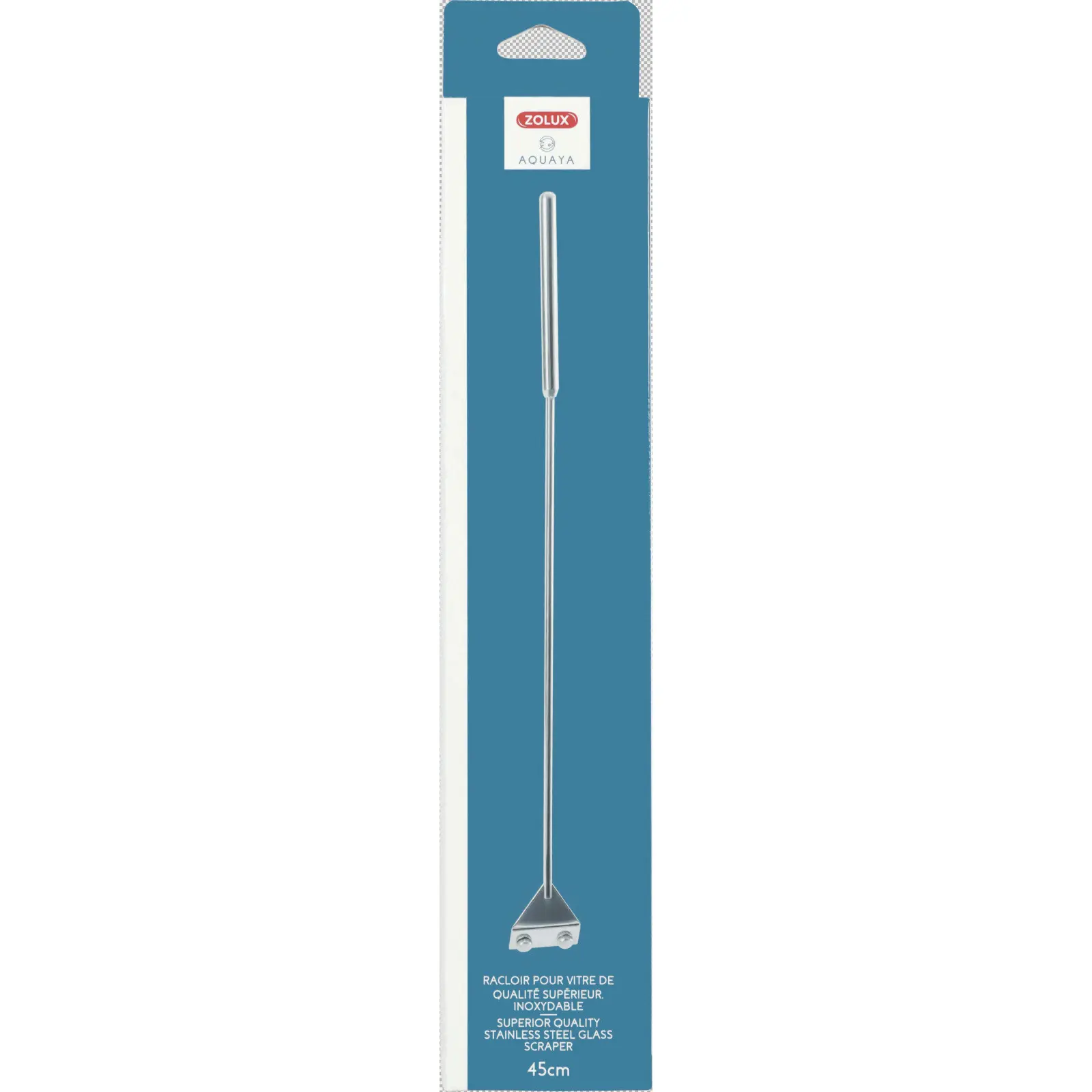 Zolux Argenté Metal Aquarium Scraper