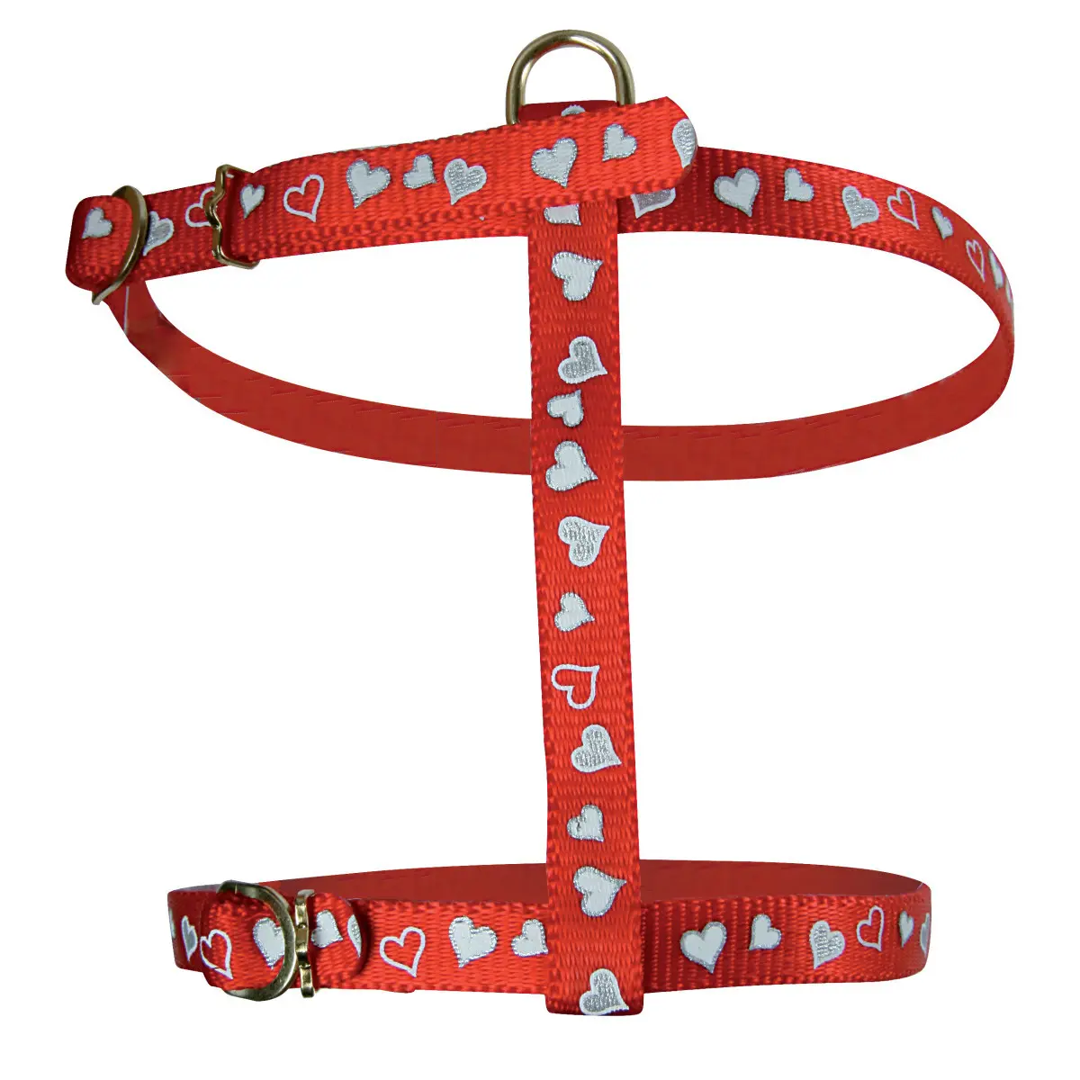 Zolux Rouge Adjustable Cat Harness Cœur Réflectif