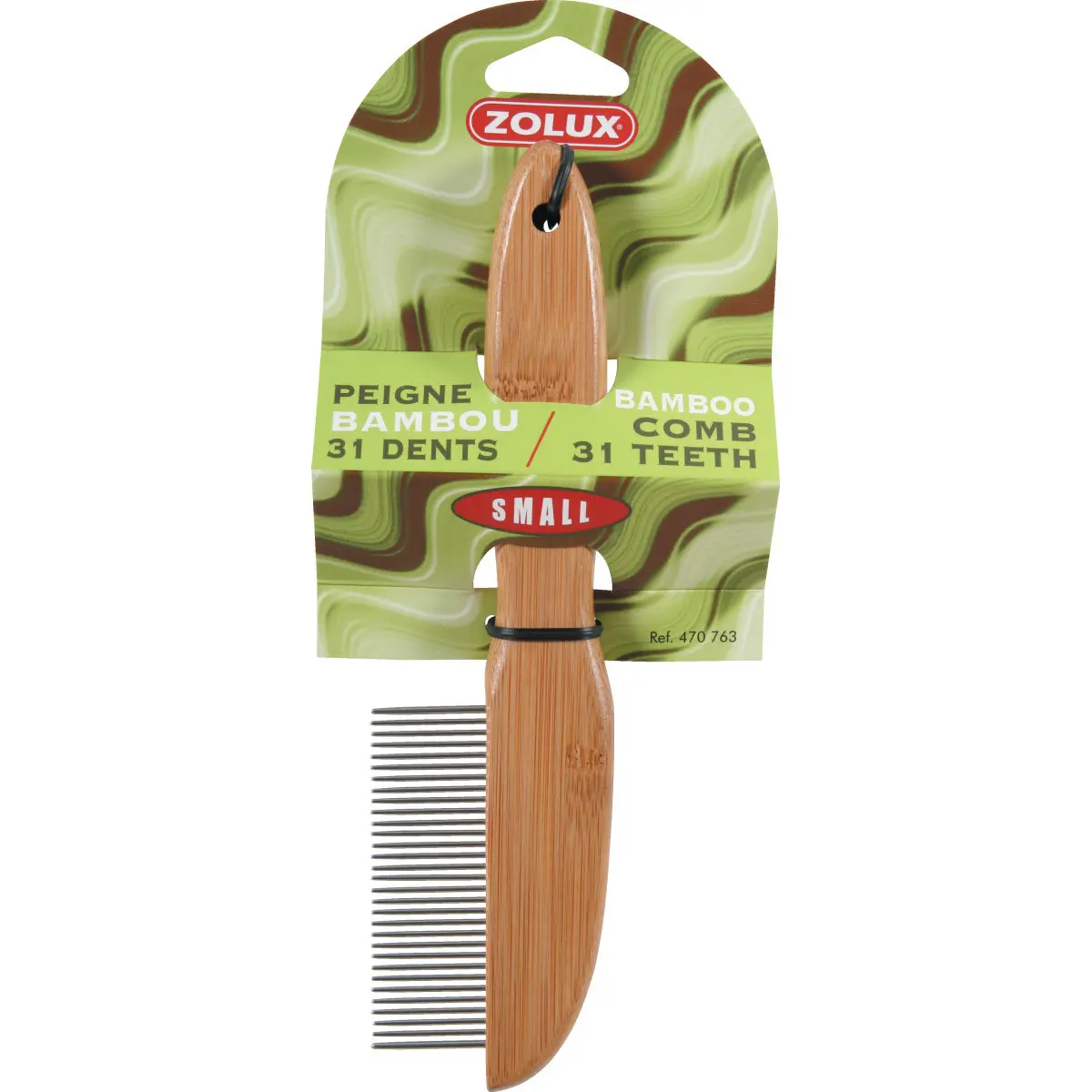Zolux Marron Bamboo Dog Comb