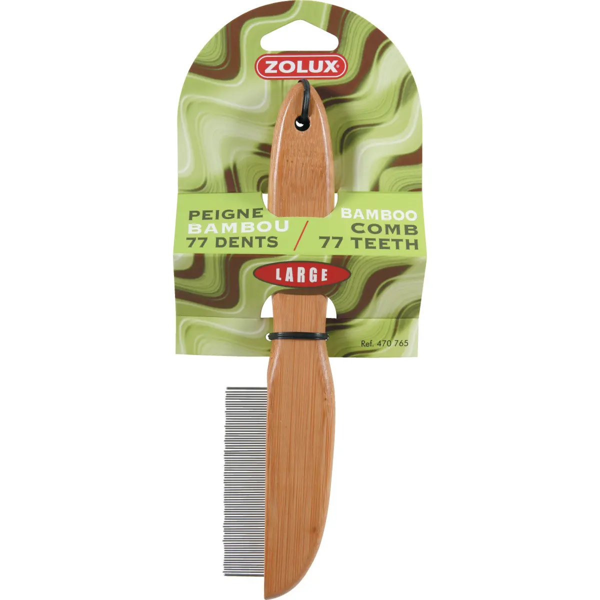 Zolux Marron Bamboo Dog Comb