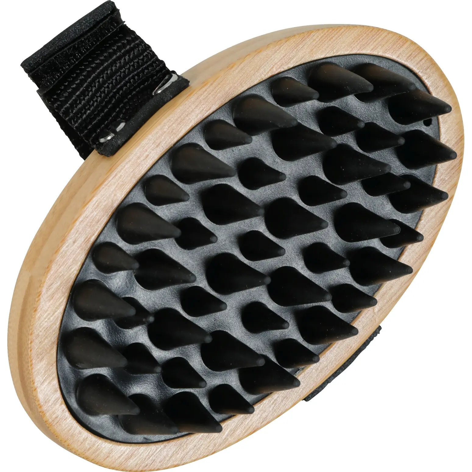 Zolux Marron Rubber Dog Brush Bambou