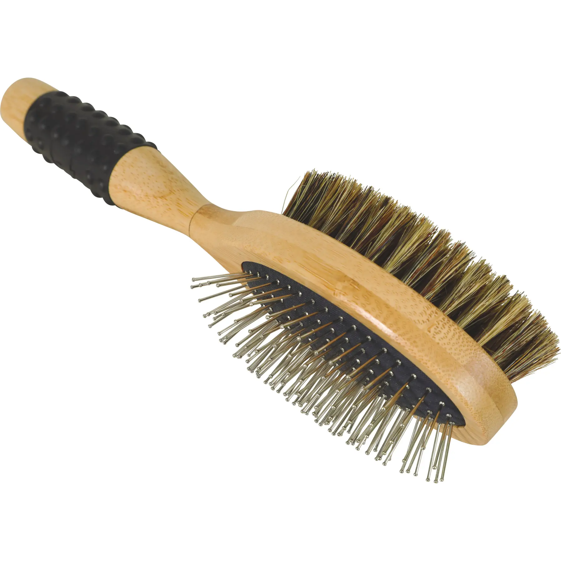 Zolux Beige Double Dog Brush Bambou