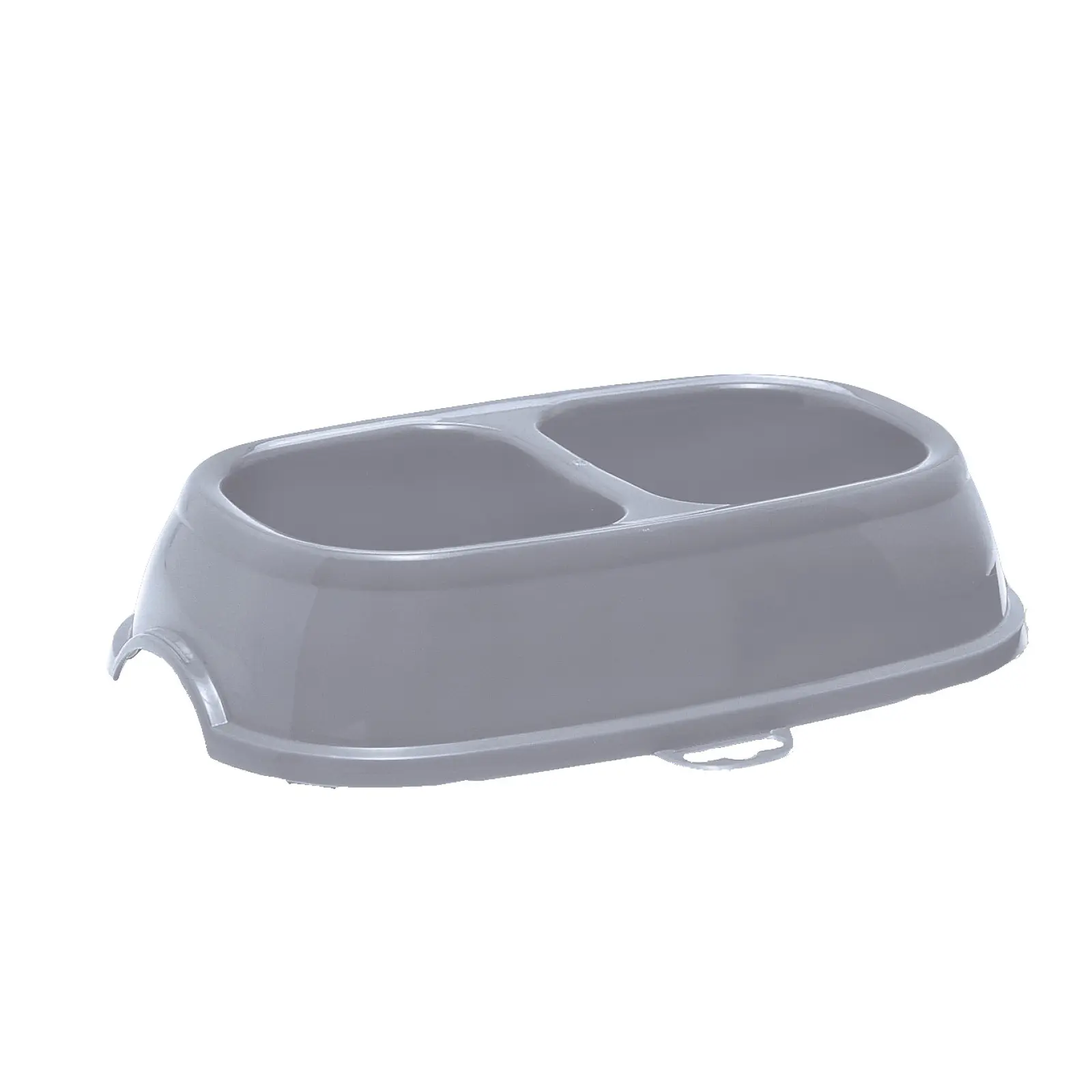 Zolux Gris Double Non-Slip Plastic Bowl For Dogs