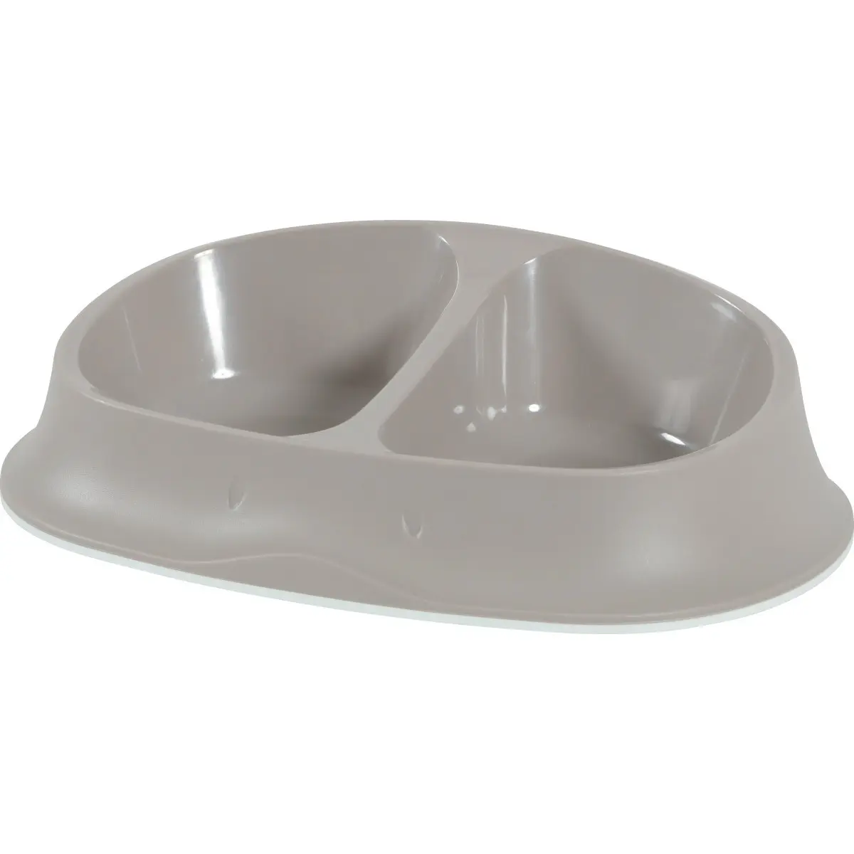 Zolux Beige Double Non-Slip Bowl For Cats And Dogs Stefanplast Chic