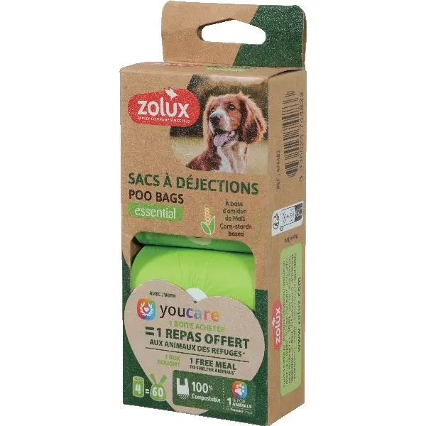 Zolux Vert Dog Waste Bag (X4)