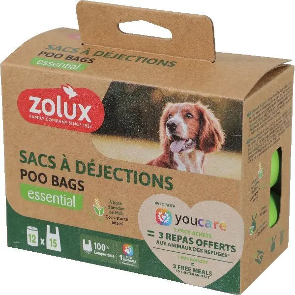 Zolux Vert Dog Waste Bag (X12)