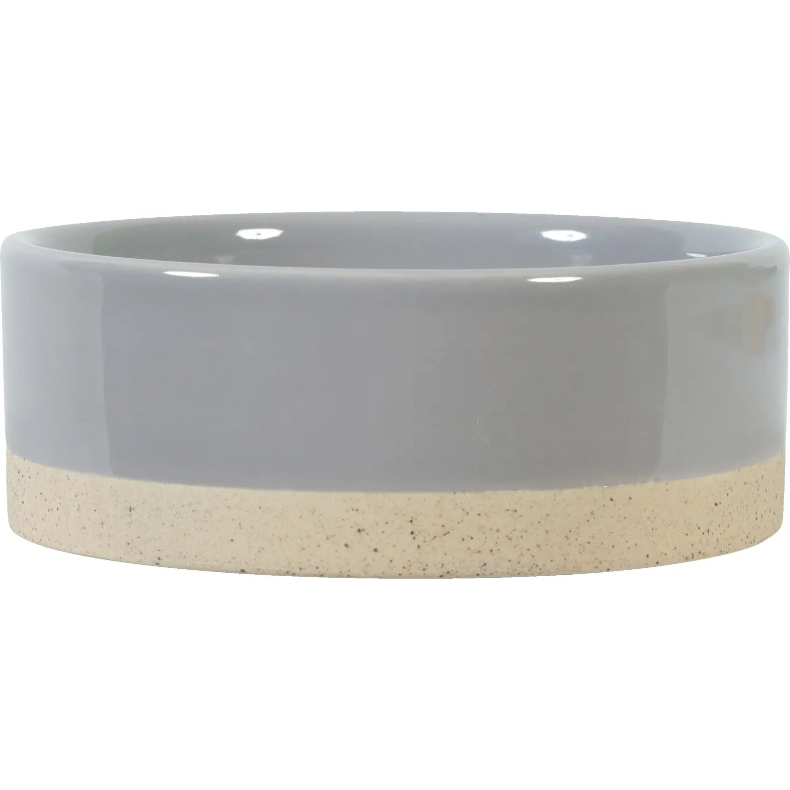 Zolux Gris Stoneware Dog Bowl Olaria