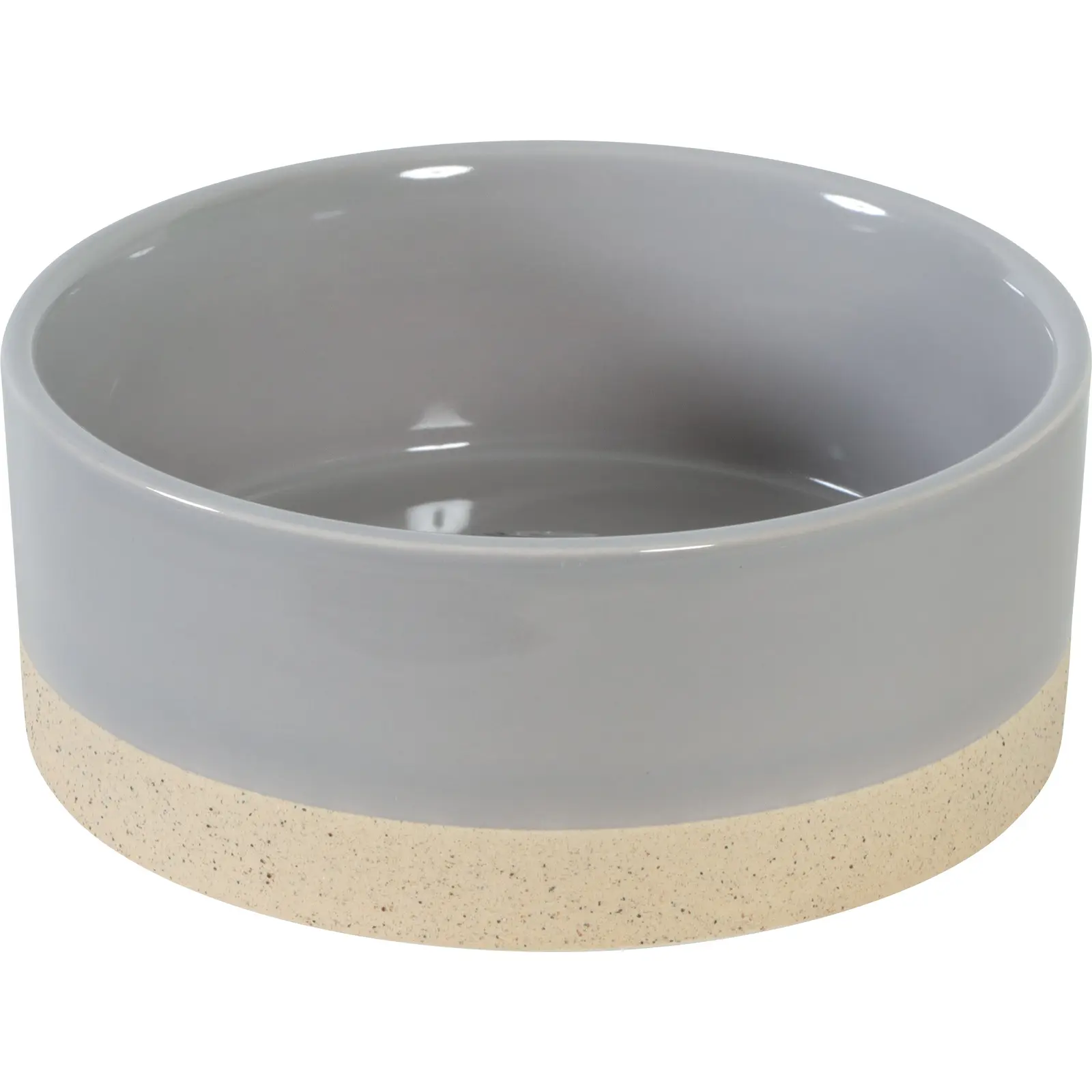 Zolux Gris Stoneware Dog Bowl Olaria