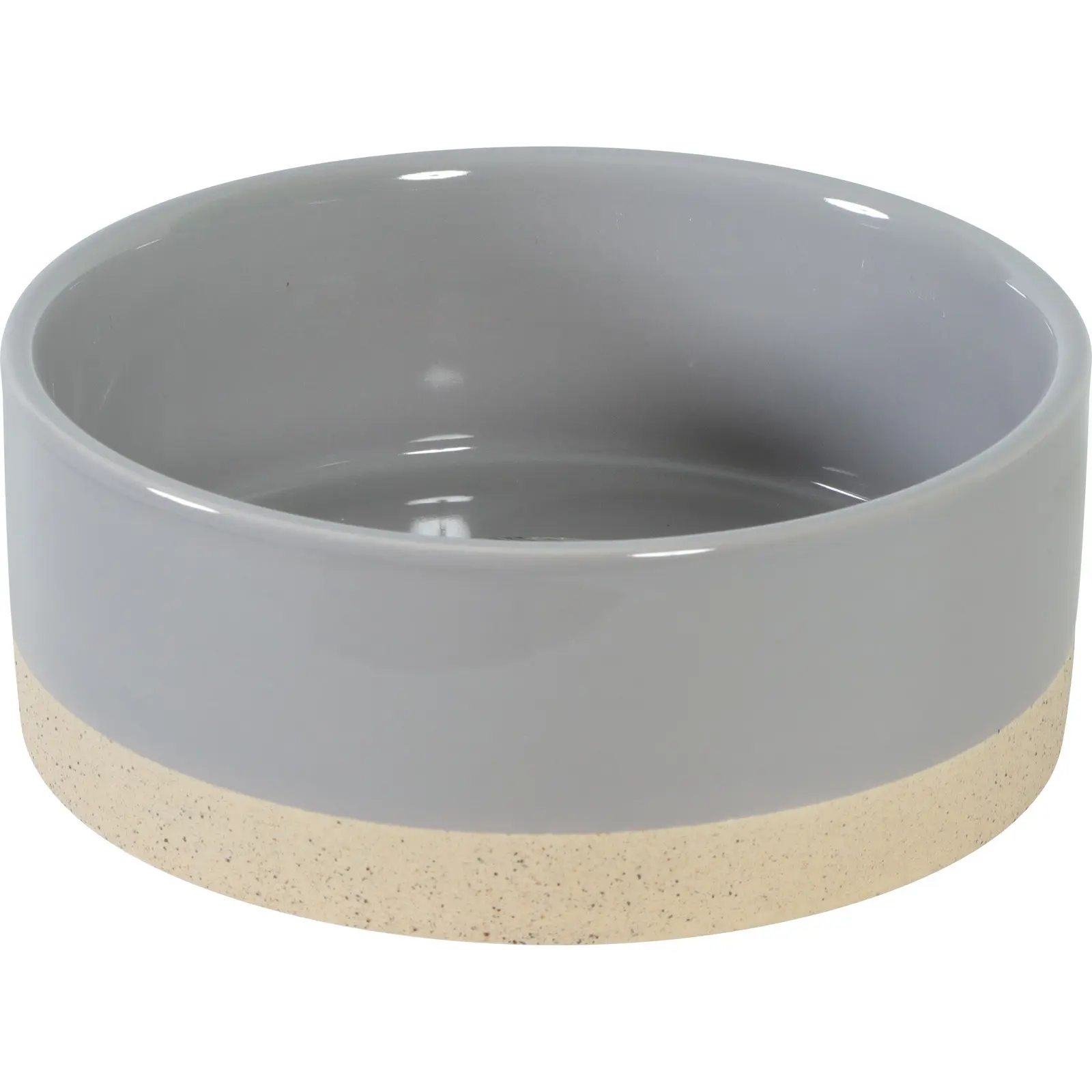 Zolux Gris Stoneware Dog Bowl Olaria