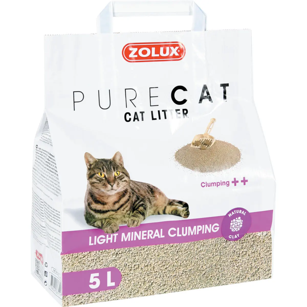 Zolux Beige Purcat Light Clumping Cat Litter