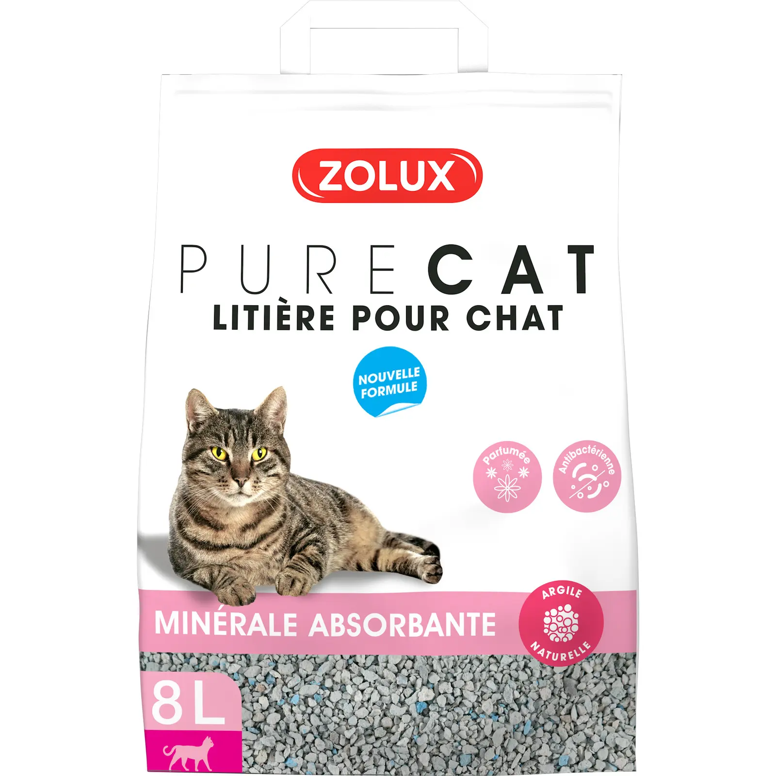 Comparer les prix de Zolux - Litière absorbante parfumée Purecat 20 litres