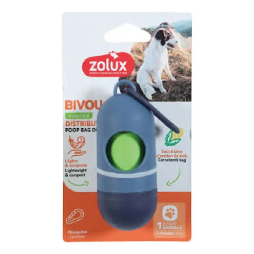 Zolux Bleu Dog Waste Bag Dispenser Bivouak