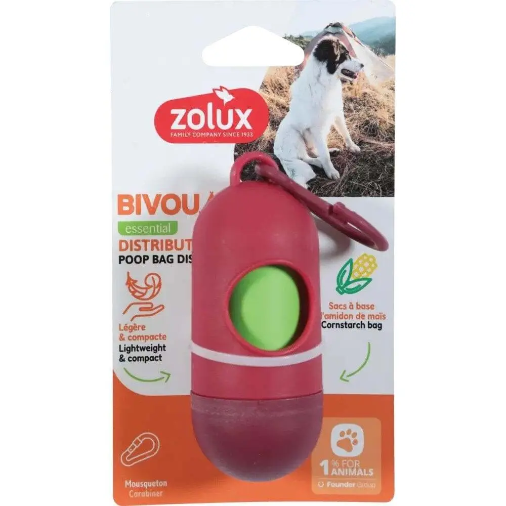 Zolux Rouge Dog Waste Bag Dispenser Bivouak