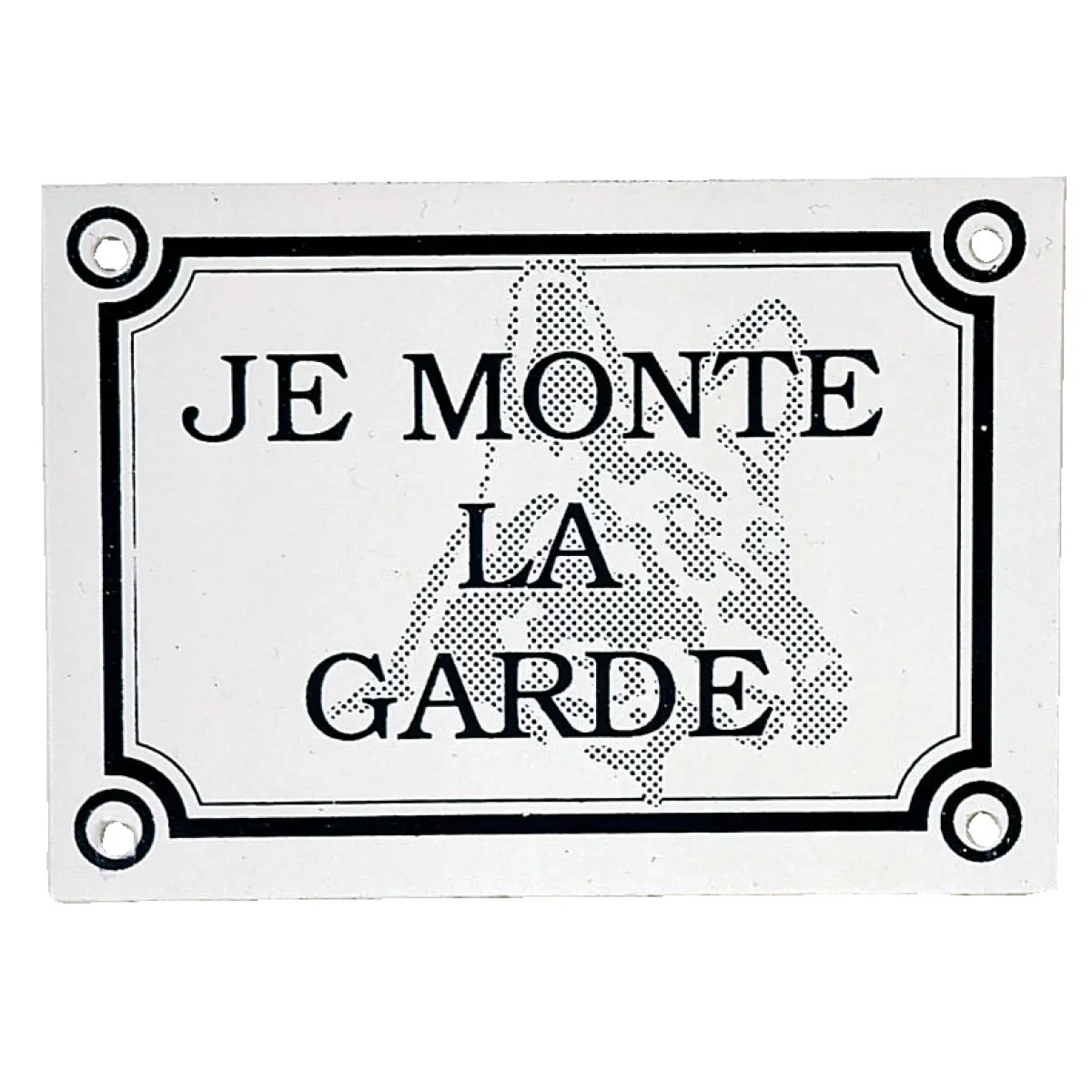 Comparer les prix de Plaque je monte la garde Zolux