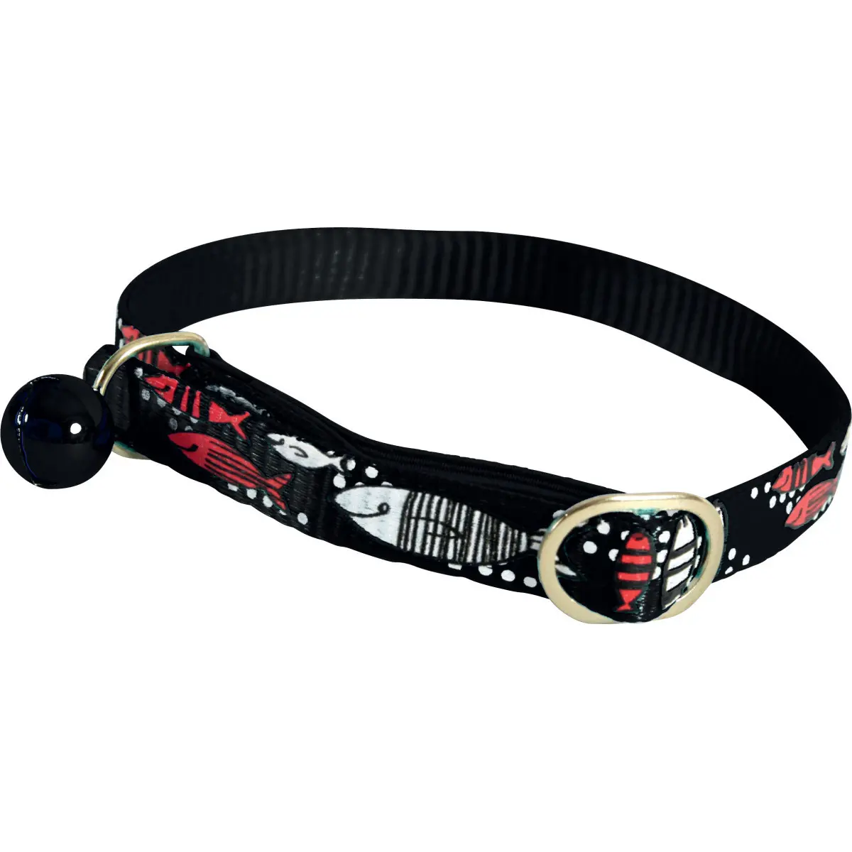 Zolux Noir Nylon Cat Collar Sardine