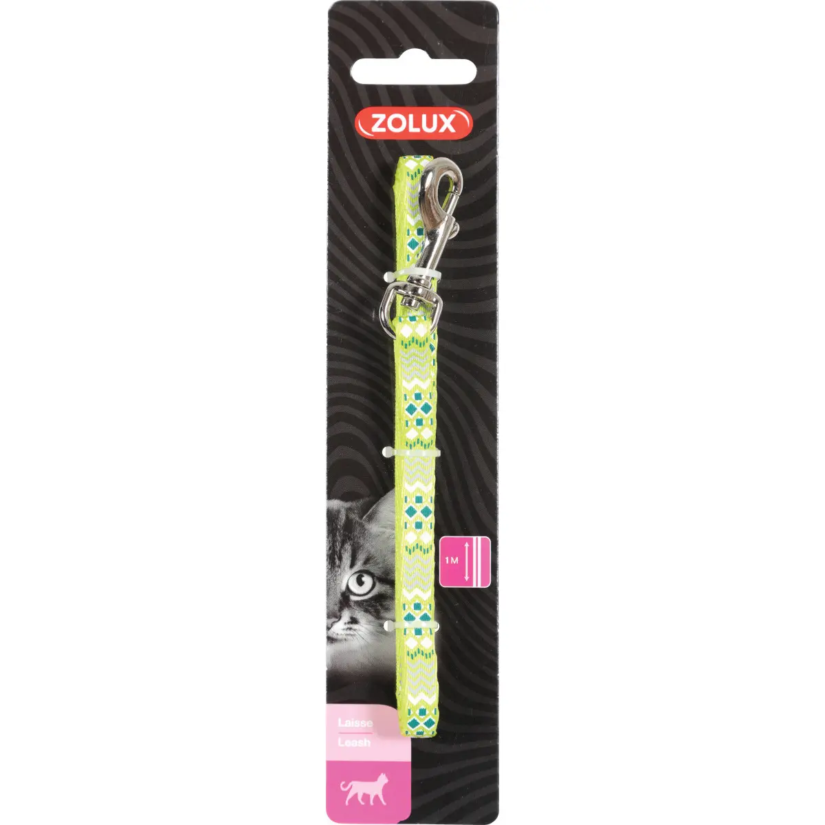 Zolux Vert Nylon Ethnic Cat Leash