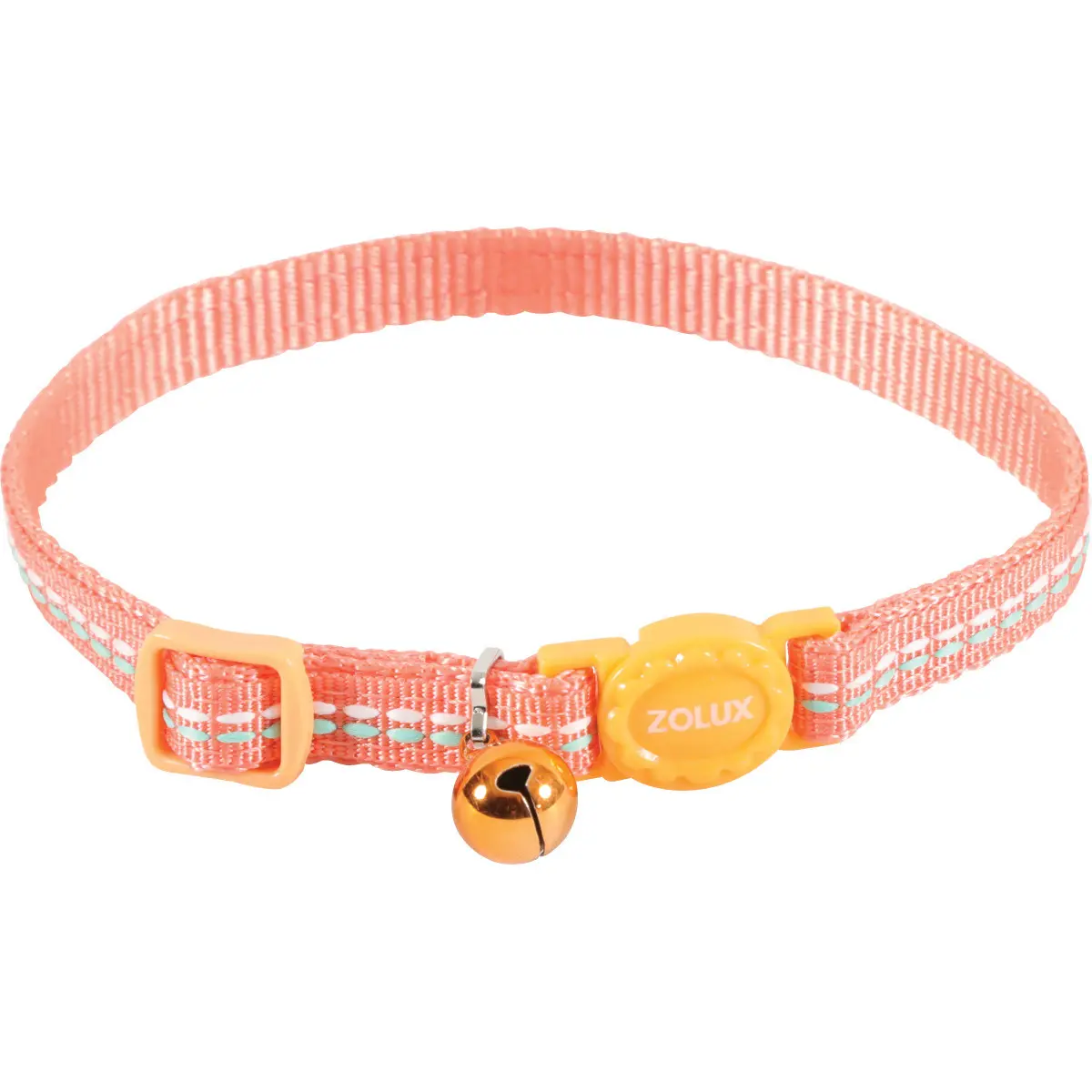 Zolux Orange Adjustable Nylon Cat Collar Tempo