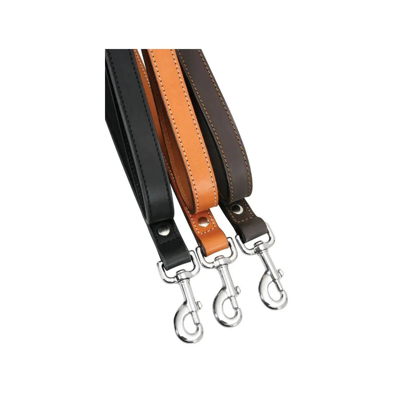 Zolux Marron Double Leather Dog Leash