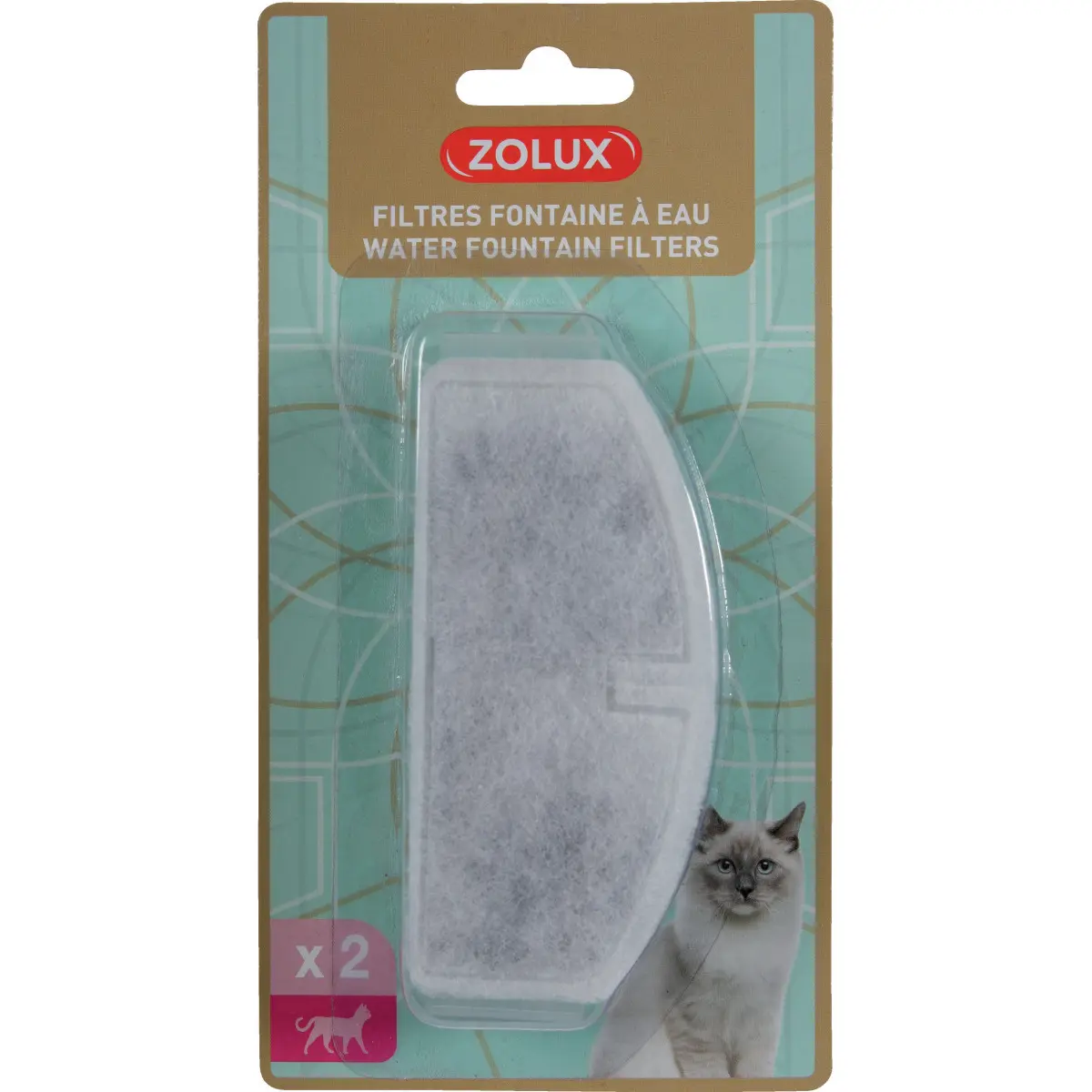 Zolux Gris Refill Filters For Water Fountain For Dogs And Cats (X2)