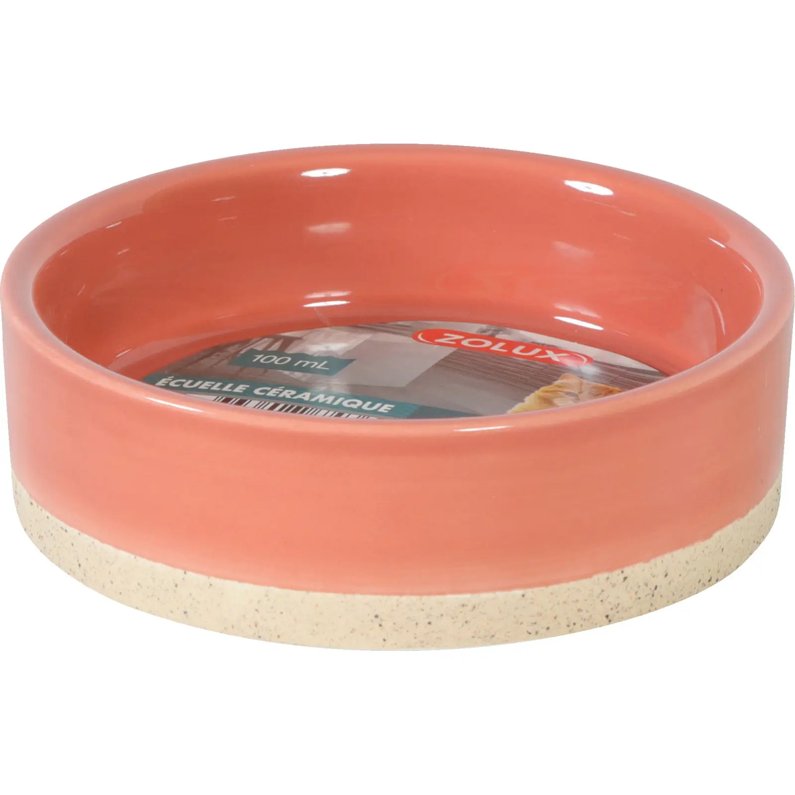 Zolux Rouge Stoneware Dog Bowl Olaria