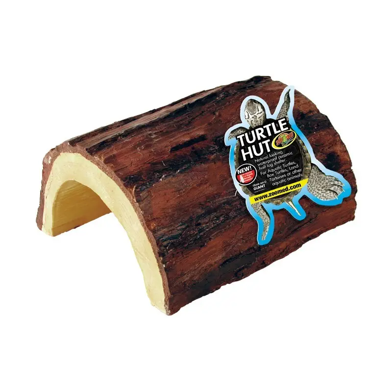 Meilleurs prix pour Décoration d’aquarium turtl hut ceram ecorce Zoomed
