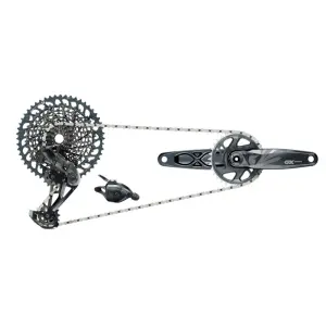 Complete derailleur/trigger/pedal crankset/chain/cassette assembly Sram GX Eagle Dub Lunar 32T image-1