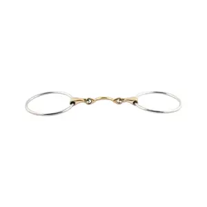Double Jointed Bit for Horse with Tongue Slot Jump'In image-1