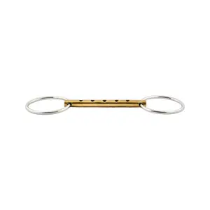 Fine Three-Hole Snaffle Bit for Horse Jump'In image-0