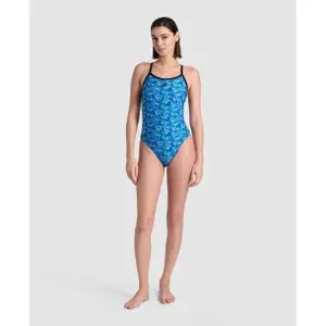 Maillot de bain 1 pièce femme Arena Pooltiles Challen image-1