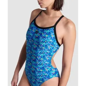 Maillot de bain 1 pièce femme Arena Pooltiles Challen image-3