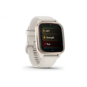 Smartwatch z silikonowym paskiem w kolorze ivory Garmin Venu Sq 2 Music Edition 41 mm image-1