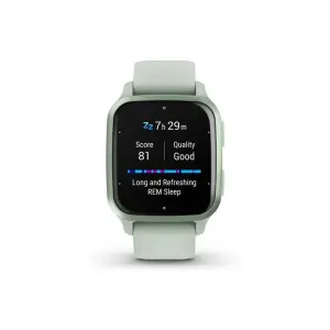 Smartwatch z zieloną bransoletą silikonową Garmin Venu Sq 2 41 mm image-1