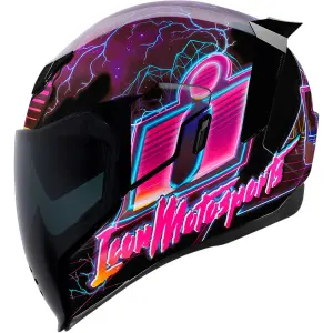 Casque moto intégral Icon aflt synthwave pr image-1
