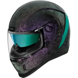 Helhjälm för motorcykel Icon afrm chnt-opal pu image-0