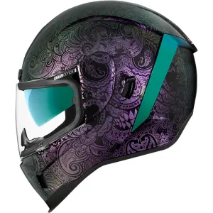 Helhjälm för motorcykel Icon afrm chnt-opal pu image-1